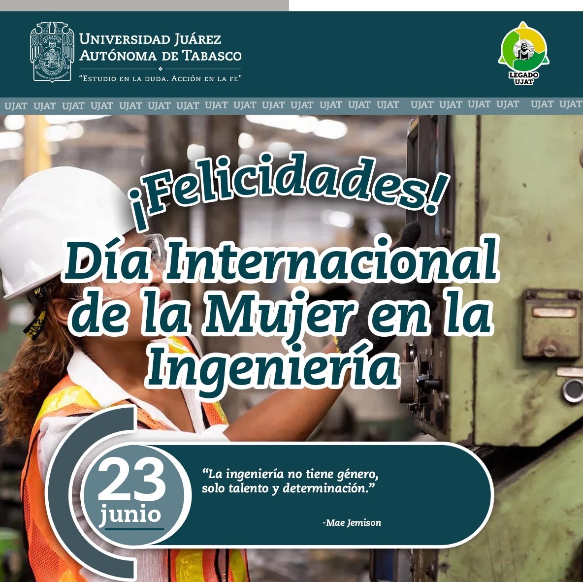 UJAT's tweet photo. Día Internacional de la Mujer en la Ingeniería https://t.co/k0o1Vo0ZYa