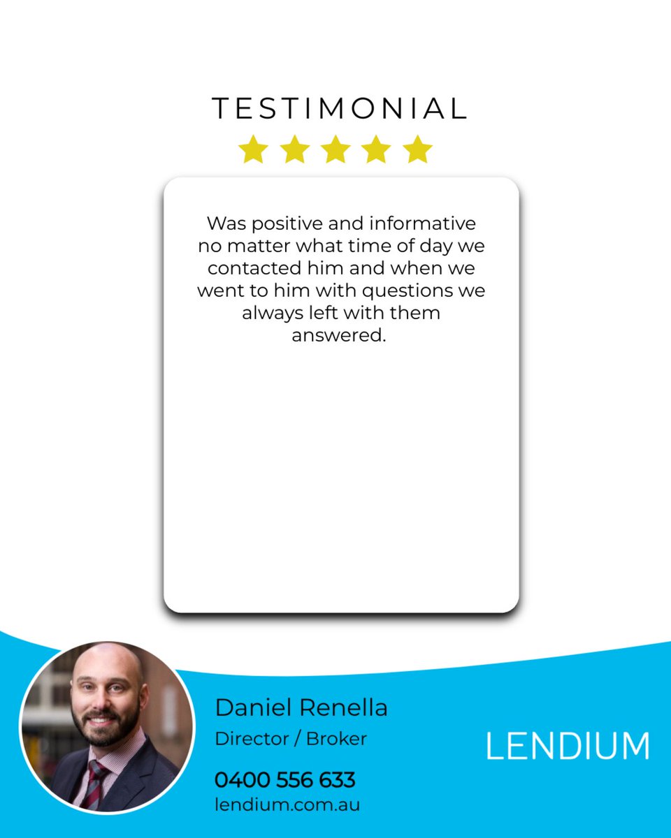 LendiumFS's tweet photo. My latest RateMyAgent review in .
...
#ratemyagent #realestate https://t.co/ukvG4sjJ8k