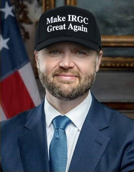 Arya7Man's tweet photo. @FoxNews Vance said that he tried his best to serve the IRGC for 36 hours,and according to Qalibaf, a senior member of the IRGC, they will modernize the military and repressive equipment so that this time the Iranian nation will get 60,000 victims to 80 million victims!🖕🖕🖕🖕 https://t.co/ILINBLPP3v