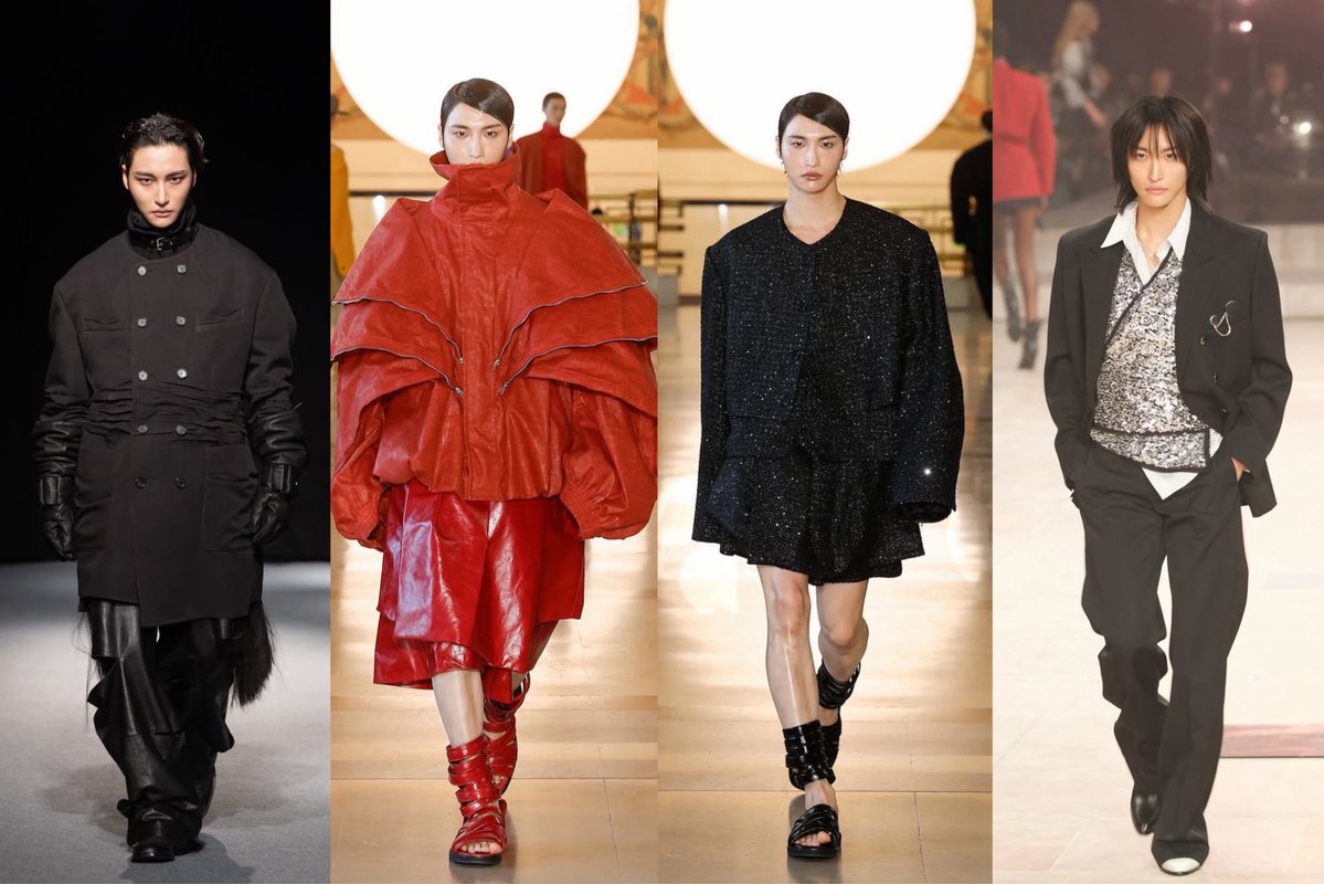 anns_bu's tweet photo. just remembered that the last three times Seonghwa was present at the fashion week as a model https://t.co/2FURuLKNZV