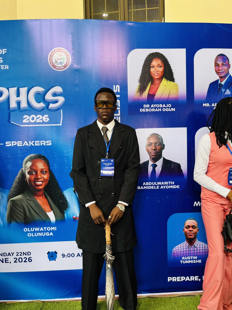 boydesign3r's tweet photo. 1st annual phcs attendee. kwasu chapter.
#phcs #thefuturestarthere #publichealthsummit https://t.co/fmh7fYWNh7
