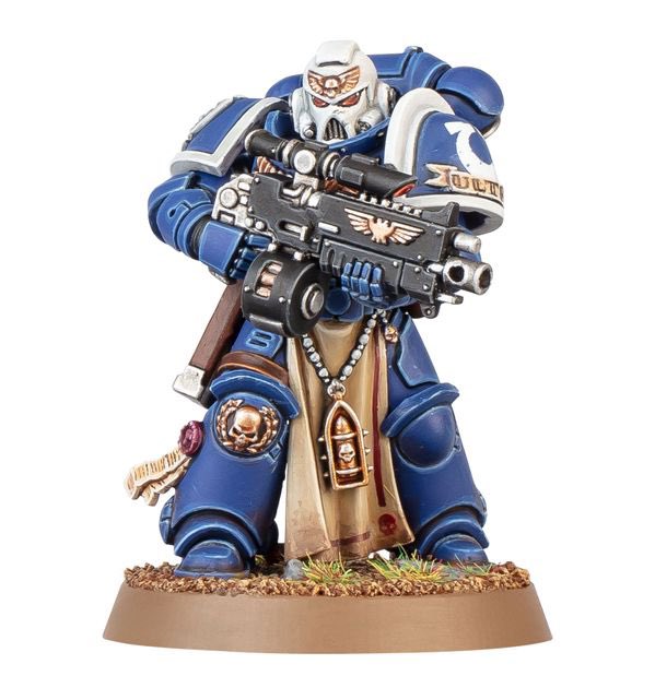 Dinyasaur's tweet photo. to be honest I dont hate the Utramarines for being overdone or anything. Personally I just dislike them cause I find the blue armor tacky looking. They look much better in older gen armor like the Mk7. I'll also admit their veteran heraldy has drip too

#warhammer #warhammer40k https://t.co/J8NCbsEEUZ