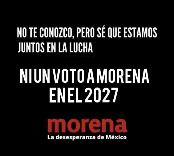 GARCIPAVON's tweet photo. Vamos preparándonos para este 2027, a mandar a CHASM a los moren@rcos de una vez por todas, estamos a tiempo, que no nos distraiga un pato ni tanta ching@dera 💪💪💪🇲🇽🇲🇽🇲🇽