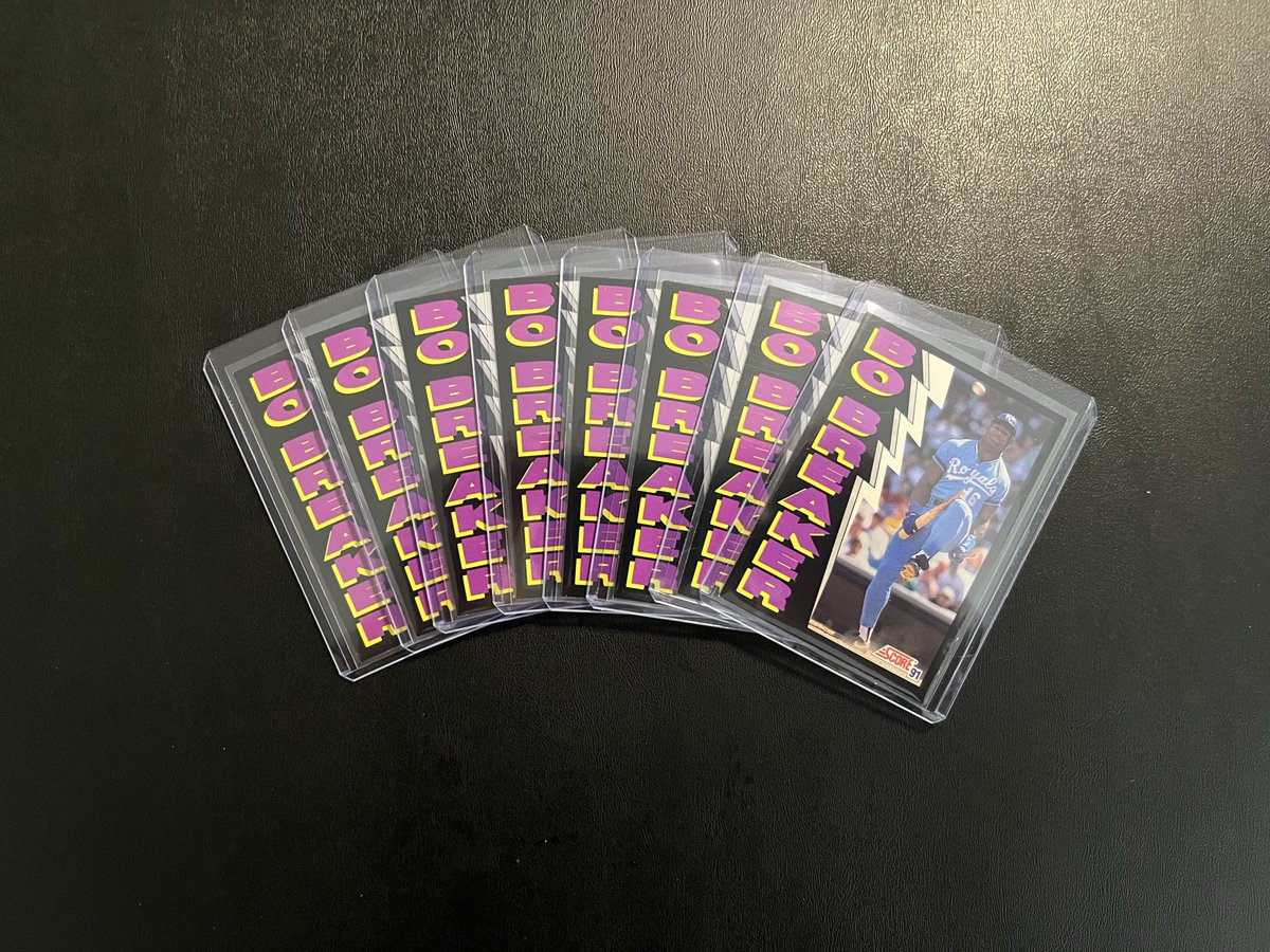 SpeshSportsTM's tweet photo. Bo Breaker
$5 each

7 available 

+shipping

@TheHobby247 @HobbyRetweet_ @SportsCardDeals @westcards28 @Mock10Breaks @84baseballcards @linkmycard @sports_sell https://t.co/7K8Z4Rk50v