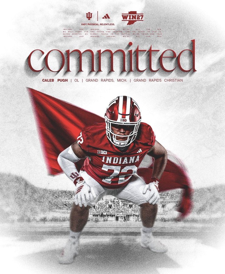 TheD_Zone's tweet photo. Grand Rapids Christian 2027 OG/DT Caleb Pugh has committed to Indiana

https://t.co/xOGjw27xhE https://t.co/ImsFx8oRst