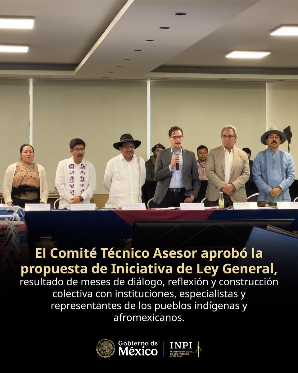 INPImx's tweet photo. Con diálogo, amplio consenso y participación de los pueblos y comunidades indígenas y afromexicanos, se consolida la propuesta de Iniciativa de Ley General de Derechos de los Pueblos Indígenas y Afromexicanos y avanza hacia la consulta nacional. https://t.co/ilOolWGeHy