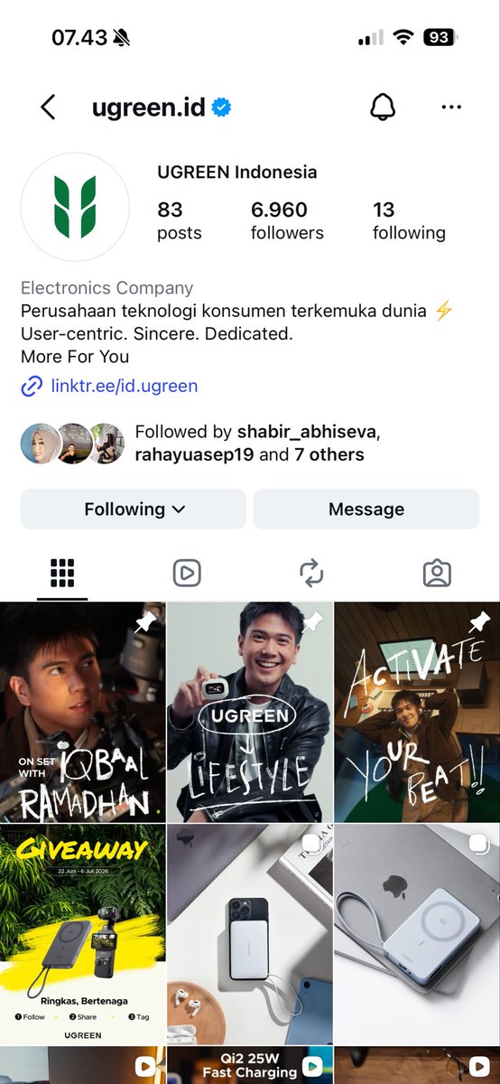 Onya_Ssi's tweet photo. @UGREENIndonesia Done yaa ❤️

Pengen banget upgrade konten bocil-bocil di rumah pakai DJI Pocket 3! Biar makin sat-set ngikutin aktifitas mereka yang super aktif tanpa ribet bawa kamera gede, sukses selalu @UGREENIndonesia 
Yuk ikutan @dashxman https://t.co/oS6Pc7otBk