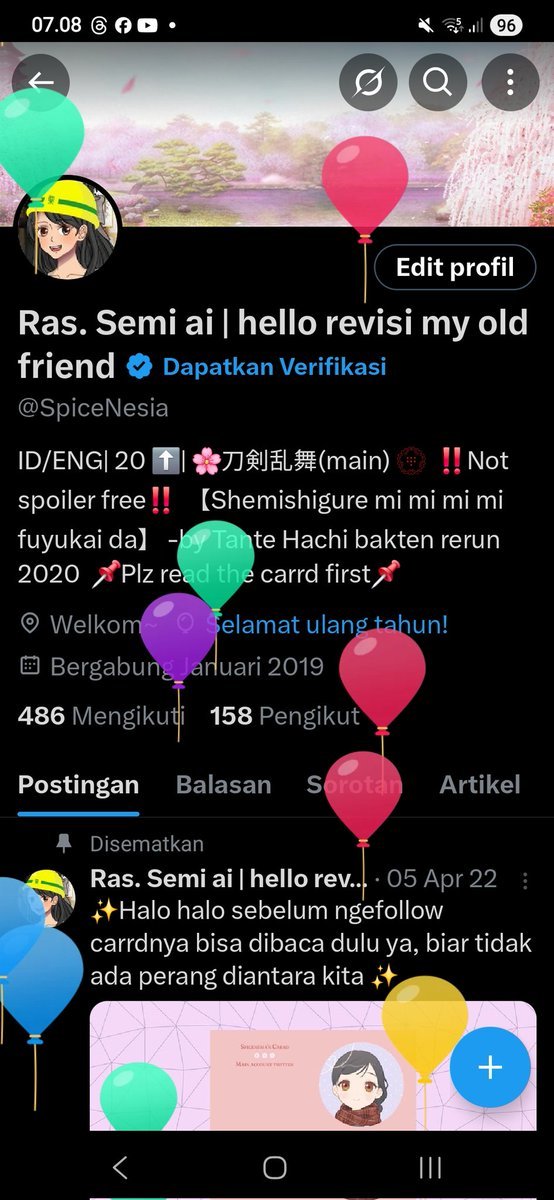 SpiceNesia's tweet photo. Demn ini emang x di app ga ada balonnya g?

Ya udh lah nyomot yg lalu wkwkwk

*yg maw balon kw silahkan krn in this economy ga bisa beli balon beneran wkwkwkk*//heh https://t.co/4n7KkdHdEF