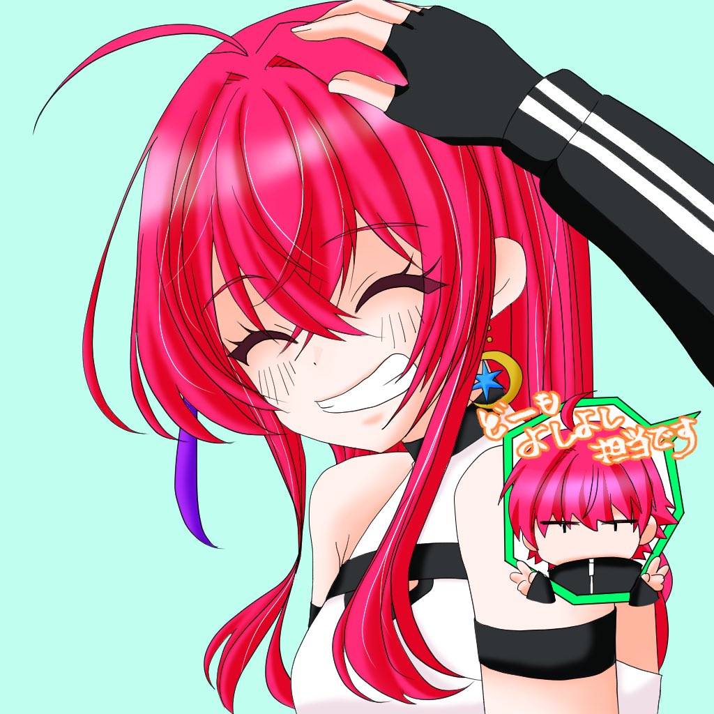 Bambi84_VT's tweet photo. ヨシヨシされるとニッコリですね！！

男ばんび描く機会あまりない(  ˙³˙) https://t.co/DARJRlbquX