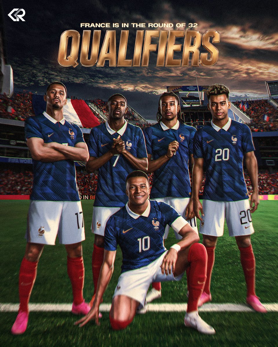 CreatorRahel's tweet photo. 🇫🇷 𝗨𝗻𝗲 𝗡𝗮𝘁𝗶𝗼𝗻, 𝗨𝗻 𝗥ê𝘃𝗲. 𝗥𝗼𝘂𝗻𝗱 𝗼𝗳 𝟯𝟮, 𝗙𝗿𝗮𝗻𝗰𝗲 𝗔𝗿𝗲 𝗛𝗲𝗿𝗲!

Unstoppable momentum! France has officially secured its spot in the Round of 32 of the FIFA World Cup 2026.

#equipedefrance #allezlesbleus #fifaworldcup https://t.co/nGXrpListI