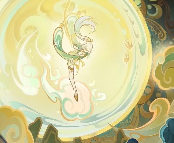 dailyceladon's tweet photo. It's such a shame that so many don't know that Zibai is indeed an Angel because they never dwelled on it during the quest, she's just not your stereotypical angel from western interpretations.
Her design does reflect traditional chinese elements. https://t.co/azgEsmq9PO