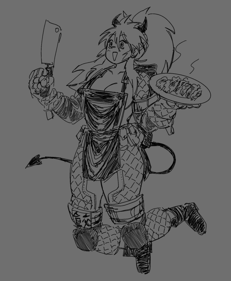 krythinum's tweet photo. i forgot her skull kneepad things but hi nikaido. #dorohedoro #ドロヘドロ https://t.co/r1w7X9njLa