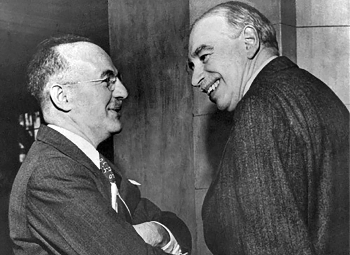 Jon_Hartley_'s tweet photo. Fun Fact: Alan Greenspan &amp; John Maynard Keynes crossed paths. According to Greenspan, in 1944, he stayed at the NH Mt. Washington Hotel during the Bretton Woods Conference (UN Monetary &amp; Fin Conference) traveling as a Henry Jerome Orchestra jazz clarinet player only 1 floor apart https://t.co/WaOHdzGvTu