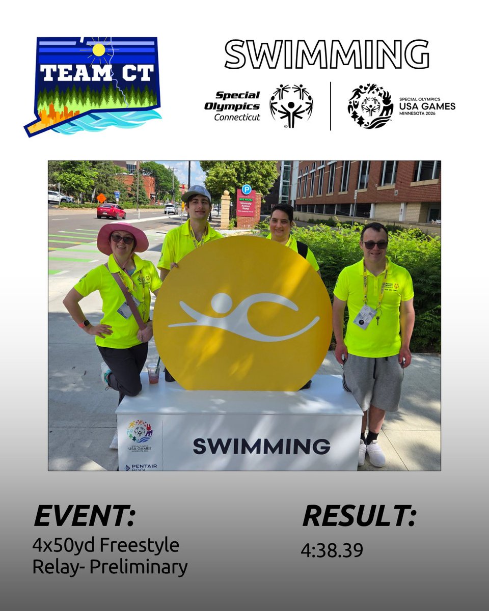 SOCTconnecticut's tweet photo. An incredible start for Team CT! Our athletes shined on the national stage today! @specialolympicsusagames 💙

Here are just a few Day One highlights. 🏅

#TeamCT #CallingAllChampions #choosetoinclude #soct #2026USAGames https://t.co/yxJ9v0wCNo