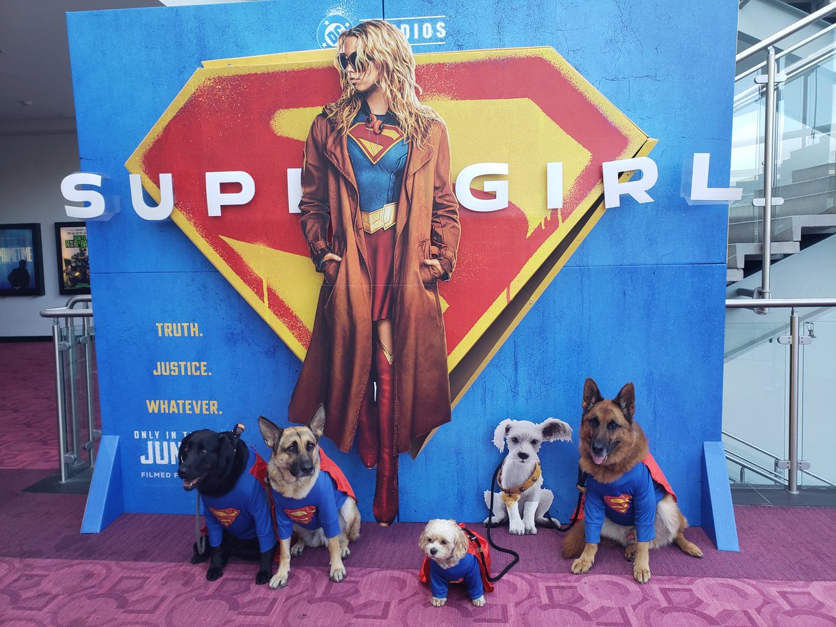 BigDumbMale's tweet photo. Tonight's IMAX press screening is powered by some very good boys!  #DC #Supergirl https://t.co/kGxKjkaodw