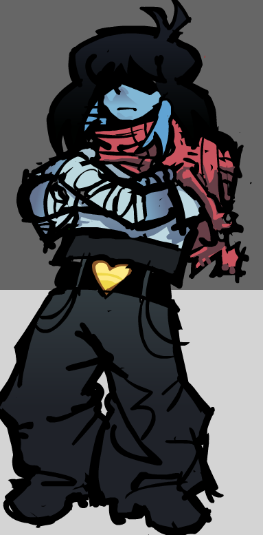 siranex_'s tweet photo. my bucky little drawing of kris #17bucks #deltarune https://t.co/OXpzmQo703