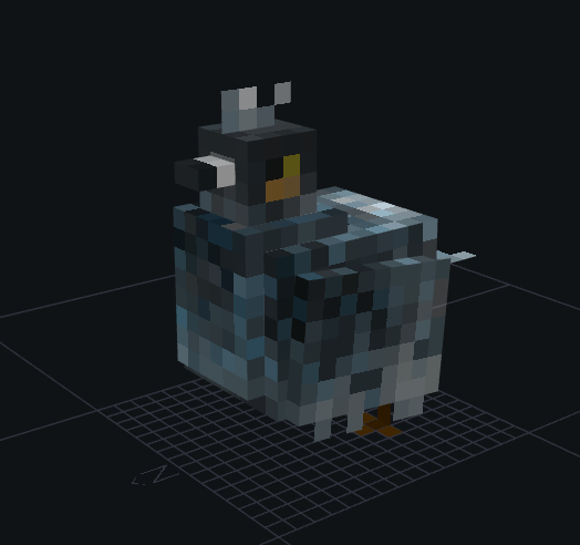 FOOX1n's tweet photo. Minecraft pigeon Model🕊👀
#Blockbench #pixelart #lowpoly #Minecraft #modelminecraft https://t.co/ki3CqSz6yK