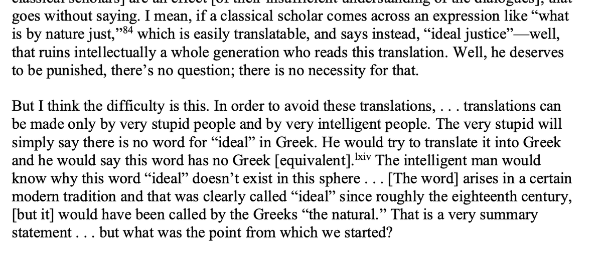 bomston's tweet photo. Strauss' lectures are at their most entertaining when he suddenly derails the discussion to (justly) make extended and aggrieved digressions on the boneheadedness of translators. https://t.co/SdLPG3yo5t