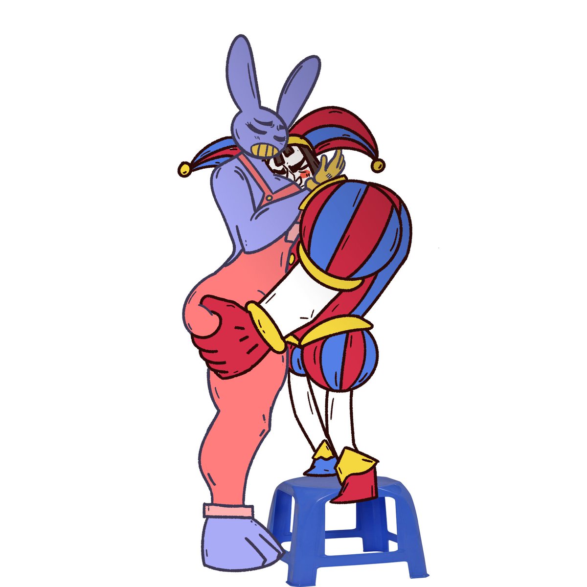 ApoliDavid's tweet photo. sí fue tu culpa pendejo #TADC #JAX #POMNI #FUNNYBUNNYY https://t.co/42BYh9p5Uq