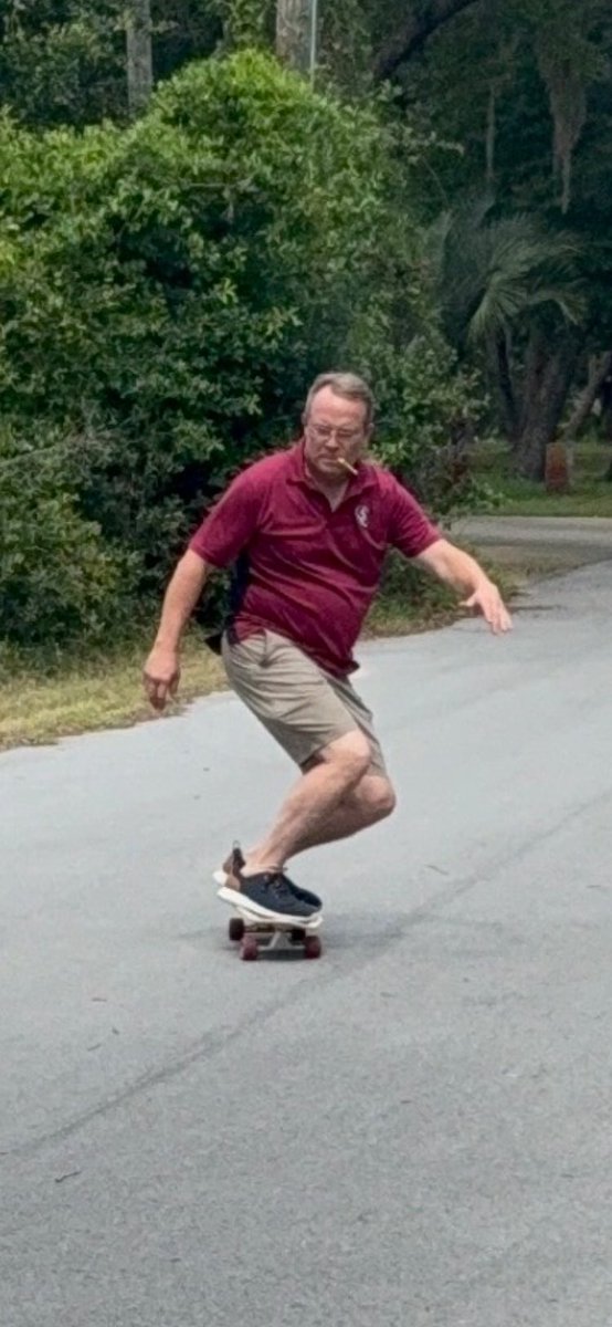 tom_quimby's tweet photo. Aside from that cigar in my mouth, zero emission transportation on Father’s Day. https://t.co/s8LxCrfSwu