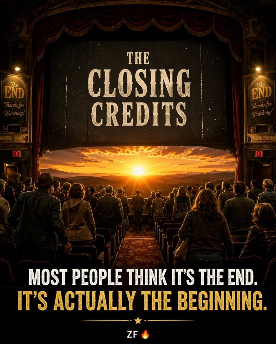 zachqfish's tweet photo. 🔥 The Closing Credits 🔥

I came to this planet to fight for humanity... even when humanity couldn't see what was happening.

For many years, I felt this moment coming. It sat inside me like a weight. A knowing. A feeling that something much bigger was unfolding behind the scenes. But year after year, it seemed like it would never arrive. Instead of getting better, things appeared to get worse. More division. More deception. More suffering. More people asleep to what I believed was right in front of them.

There were times I couldn't handle the frustration of it. The anger. The impatience. The feeling of watching humanity move toward a cliff while so few seemed willing to look. I spent years numbing myself with alcohol and drugs, trying to silence something I couldn't escape. Looking back now, I realize I wasn't running from the world... I was running from the burden of seeing a future I couldn't force into existence.

But healing changes things.

As I've gotten older and done the work on myself, something shifted. I stopped trying to control the timing. I stopped carrying the weight of having to convince everyone. And for the first time, I began to appreciate the incredible unfolding happening right in front of us.

Now I feel like I have front-row seats to one of the greatest transformations humanity has ever experienced.

Do I know the exact storyline? No.

But I can feel where we are in it.

To me, it feels like we're in the closing credits of an old movie and the opening scene of a new one at the exact same time.

And this much I can tell you...

Things are about to get uncomfortable for a lot of people.

Not because humanity is failing, but because humanity is changing. Growth is uncomfortable. Awakening is uncomfortable. Letting go of old stories is uncomfortable. That's the point. We are learning faith. We are learning patience. We are learning how to stand in uncertainty without losing ourselves.

When all of this is behind us, I believe we're going to look back and realize that what felt like chaos was actually transformation. What felt like endings were really beginnings.

The world on the other side of this will be far more beautiful than most people can imagine today.

So hang on.

Take a breath.

Trust the process.

We've come too far to turn back now.

And we certainly didn't come this far to fail.

ZF 🔥