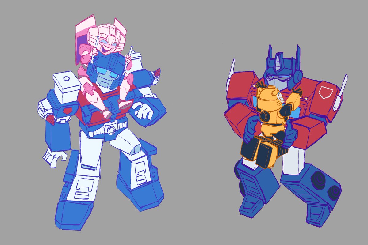 Piyat_tidaaaa's tweet photo. Two more for a potential sticker sheet 👀 Goodness knows I should be doing something with my ACGoods store lmao 

#transformers #ultramagnus #arcee #optimusprime #bumblebee https://t.co/QlTeEUjLbS