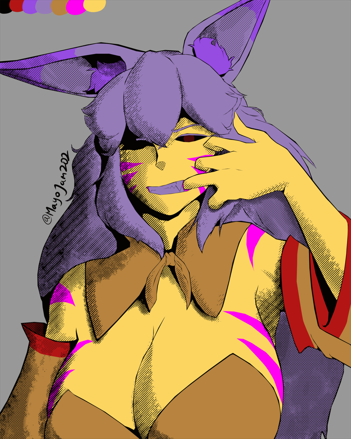 MayoJam202's tweet photo. Made a challenge for myself, i either suck or just the colors are not a match
(first is the challenge, second is the original color)

#artraffle #oc #ocart #digitalart #artmoots https://t.co/41S8CGbs3N