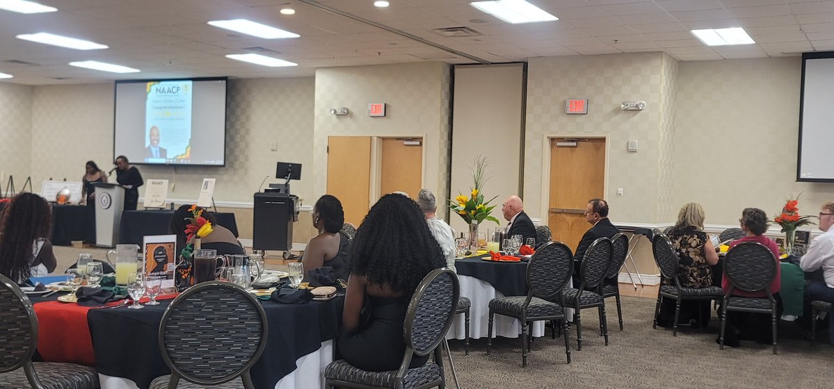 LauraForVA's tweet photo. I attended the Chesterfield NAACP Freedom Fund Gala at Virginia State University. Congratulations to the award recipients, Mason Manley, the Honorable Tiffany Booker, Stephen Miller-Pitts, and Senator Michael (Mike) Jones. Congresswoman Jennifer McClellan's speech was inspiring! https://t.co/PZ9XC4Uf1J