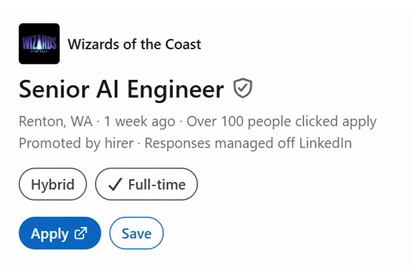DavidLeavitt's tweet photo. Hot take, but Magic: The Gathering and Dungeons and Dragons shouldn't use AI https://t.co/GyTke2ZtWX