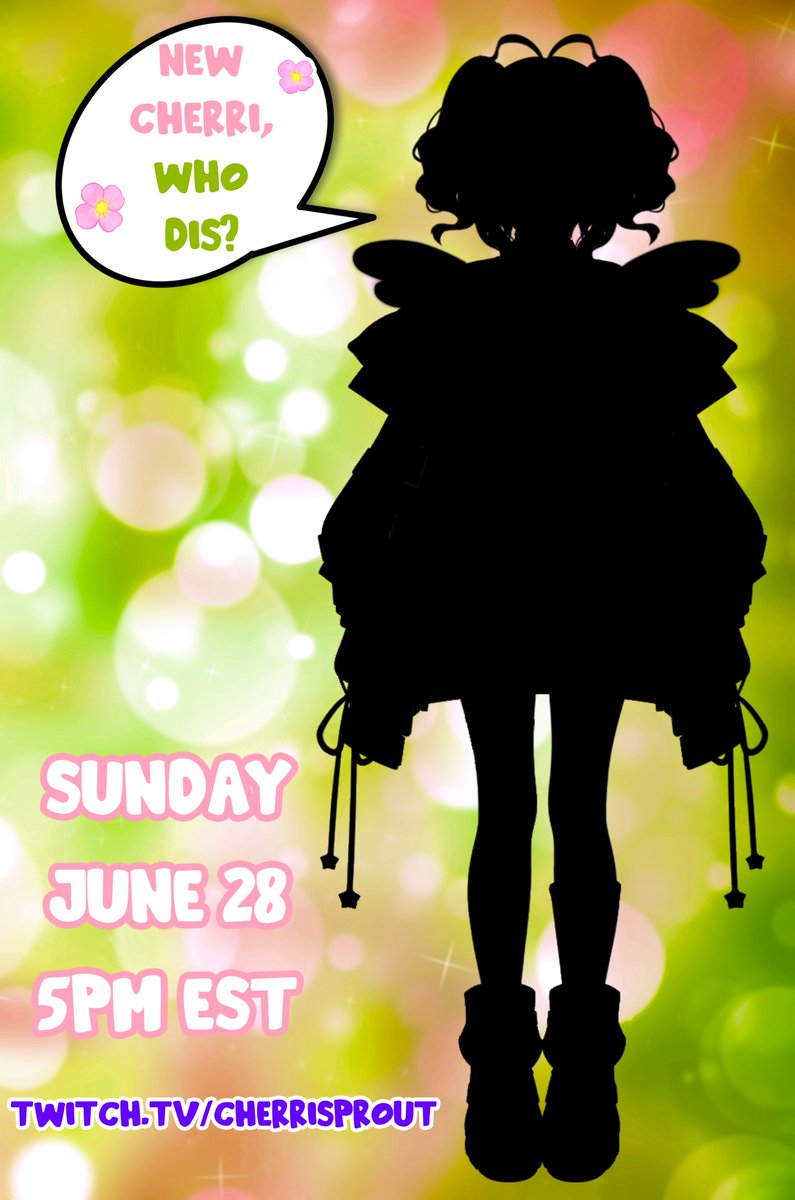 CherriSprout's tweet photo. SOO excited to be coming back from my Hiatus! THIS SUNDAY! If you've never dropped by a stream, this would be a great time to hop in as I will be unveiling a new design!! Hope to see you 🌸💚🌸💚🌸

https://t.co/u4iDgbc92h

#vtuber #envtuber https://t.co/VQiQO8GC4o