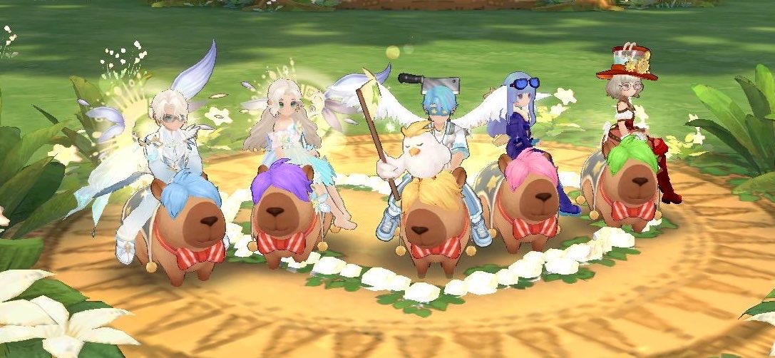 AshTale_Apple's tweet photo. カピバラやりたい！ってすぐ来てくれてありがと🫶😘
最近忙しいからか作業ゲーになってきた🥲
みんなといっぱい遊びたいぞー😭

 #やる事いっぱいやりたい事いっぱい
 #時間が足りない https://t.co/gj9YEoWuFb