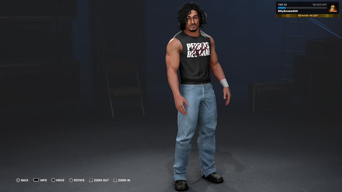 AlmostfadedG's tweet photo. Daga W.I.P
Still trying to find a good shot of his arm tattoo then it’ll be finished 
#WWE2K26 https://t.co/npPtdr2Ki5