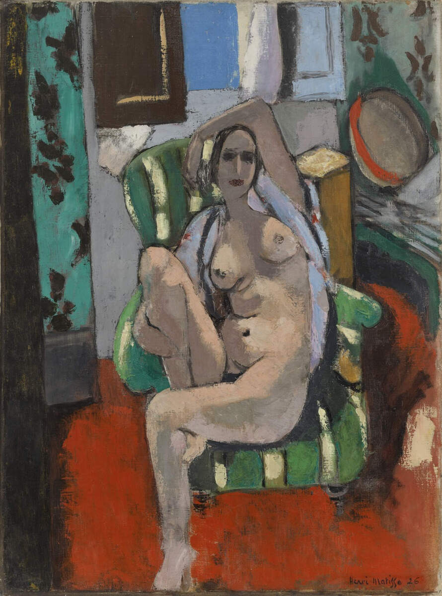artistmatisse's tweet photo. Odalisque with a Tambourine #artbots #matisse https://t.co/QWlJPK8C2a