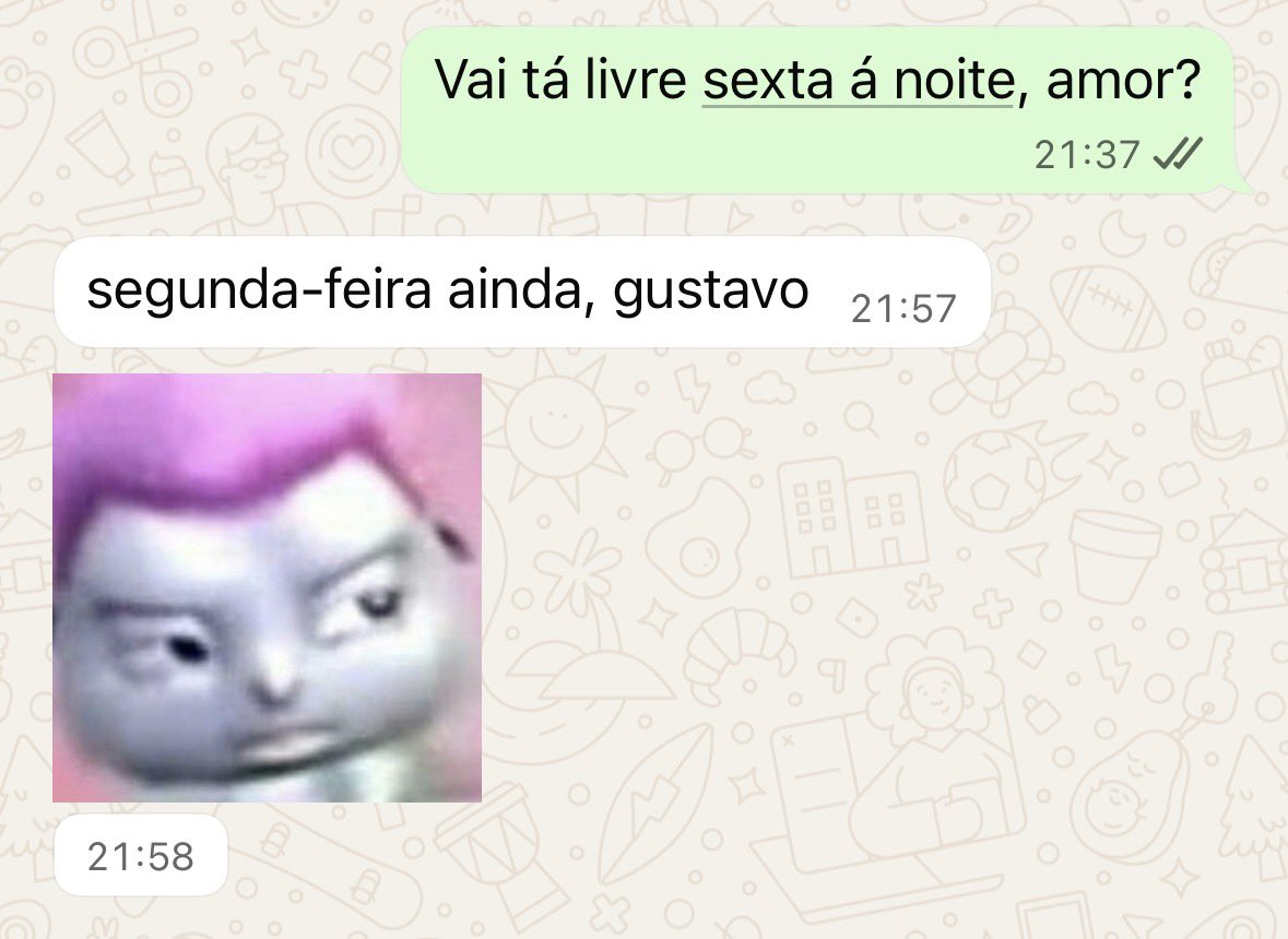 gustavoridas's tweet photo. Não pode fazer planos na segunda-feira? https://t.co/4ZcnyUsldJ