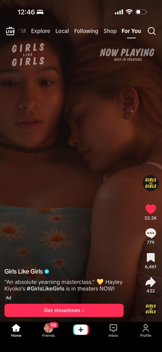 lil_Britain83's tweet photo. Go see Girls like Girls this pride month and support a queer artist and independent film, I really enjoyed it! And personally I think @HayleyKiyoko nailed the teen first love experience but stay for the after credit scene! Use my link! https://t.co/qzNkwVzDo3 https://t.co/v0FXAmDvMz