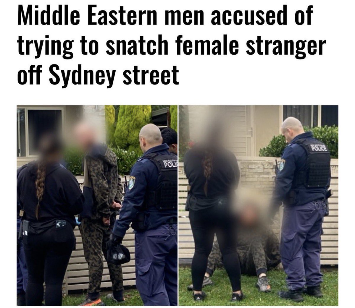 BjorkX2's tweet photo. @oettinguin You won’t be able to go out in public unescorted / have social media once the Islamic caliphate of Australia takes power https://t.co/FZFT4bDF25