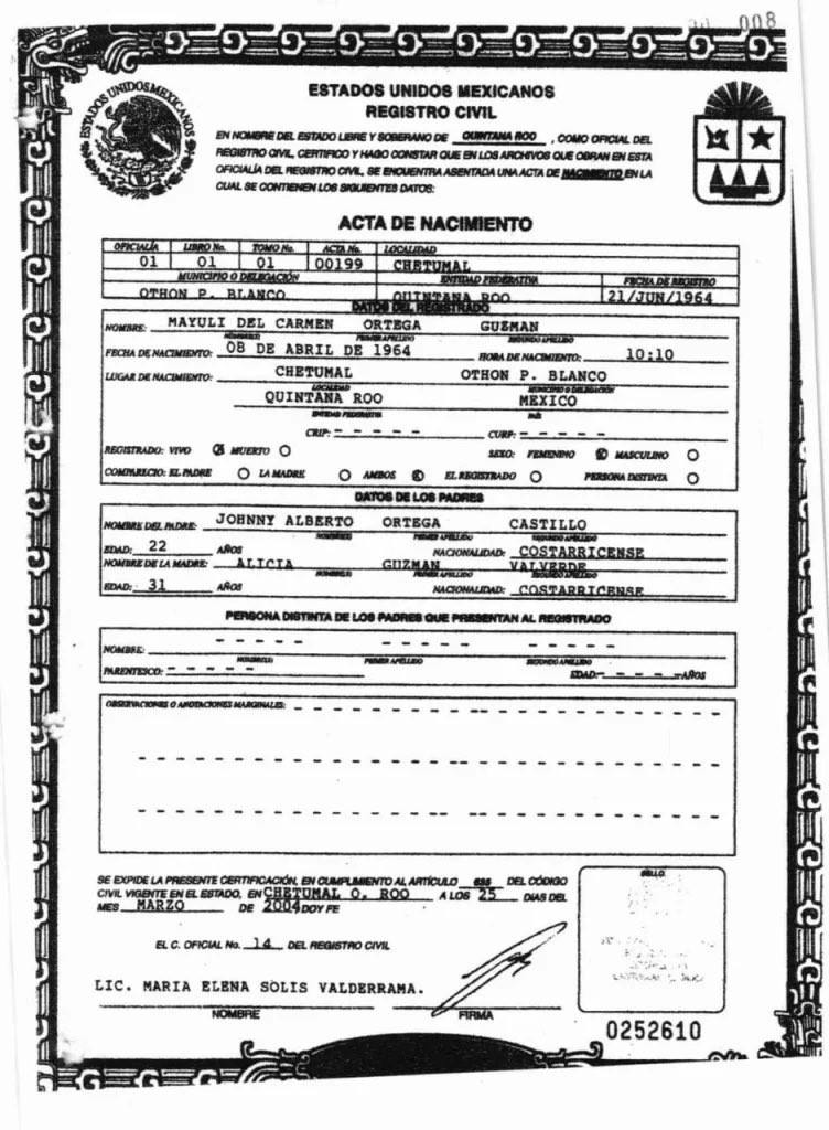 Janekeithduran's tweet photo. @ppscostarica Mayuli Ortega falsificó un acta de nacimiento mientras vivía en México para fingir haber nacido allá y que le permitieran ser candidata municipal. https://t.co/MBZqQuJcJw