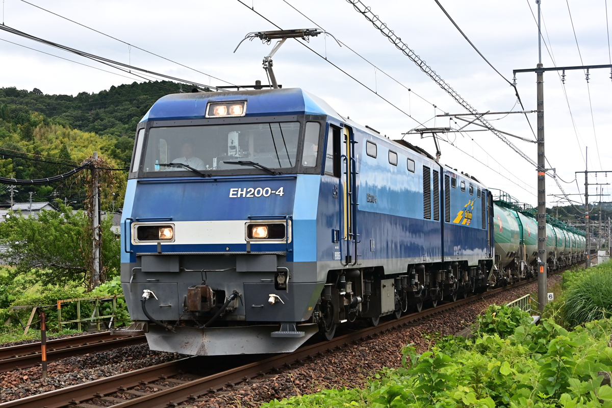 中央西線 6088レ EH200－4 タキ10両、 瑞浪を定刻通過しま
