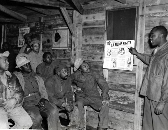 TammiMinoski's tweet photo. Since #GIBill benefits were administered at the state and local levels, Jim Crow laws prevented over 1.2 million African-American veterans from accessing the free college education and cheap home loans awarded to their white peers. https://t.co/c8hLmUrVDW