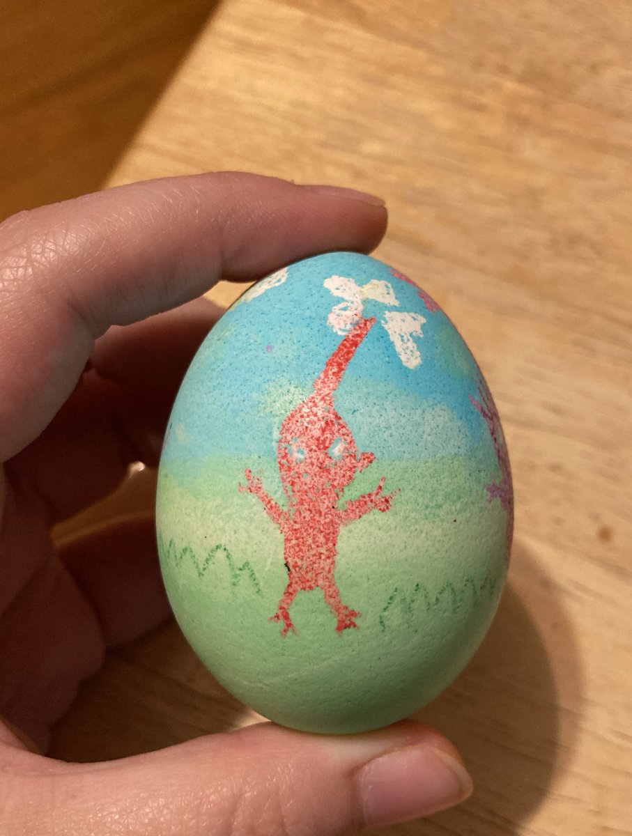 PinkReptile_ART's tweet photo. Child drawing Pikmin vibe Easter egg I did back in April. 🥚🌼 #pikmin #easteregg #nintendo #pikminbloom #pikminart https://t.co/3Pzd1f2Eix