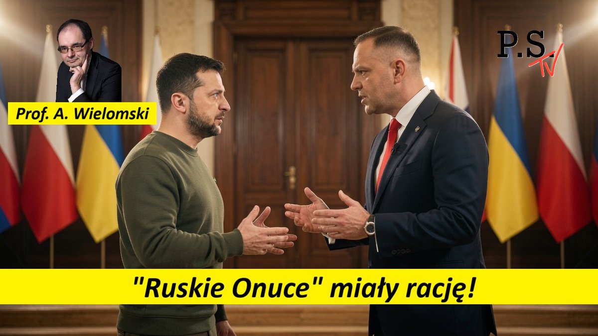 PioSzlachtowicz's tweet photo. Ruskie Onuce miały rację! Idzie konflikt z Ukrainą? Prof. A. Wielomski Link do programu: https://t.co/ymesWEfm0J
@PPolityce https://t.co/d5dQmHW1zx