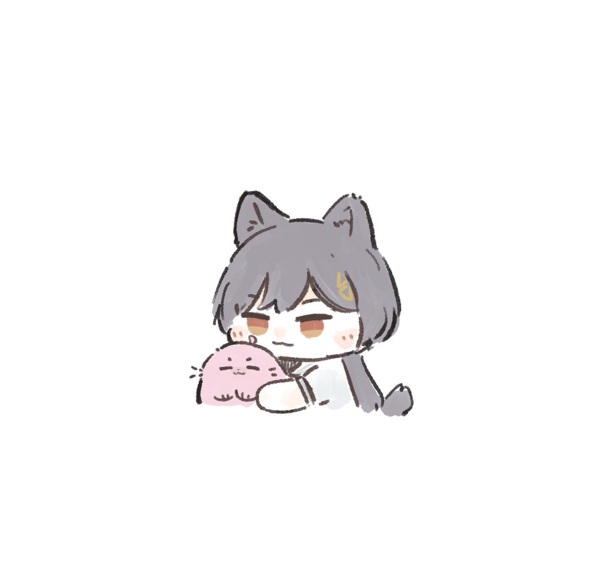 「キリッ」|あおかえる🐶🎀僕ラブ37【ニ63】のイラスト