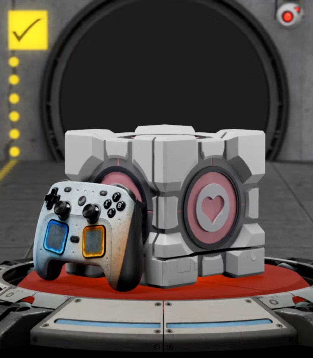 Dexerto's tweet photo. Dbrand has revealed a Portal inspired Companion Cube case for the Steam Machine

Fans can choose between a $129.95 premium model and a $99.95 "Poverty Cube" version https://t.co/lw79tQnkiv