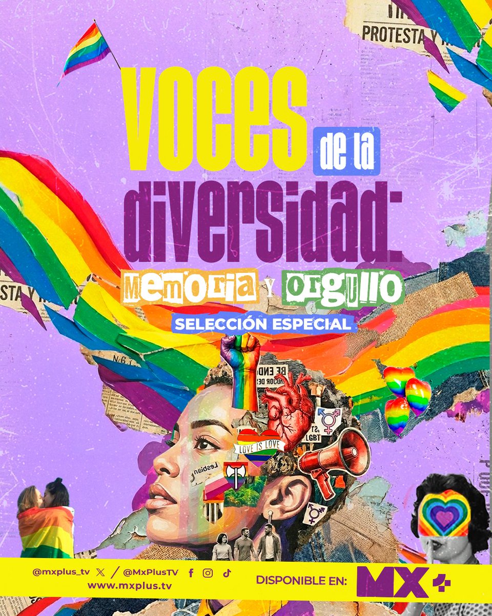 mxplus_tv's tweet photo. Historias que resisten, identidades que celebran. 🏳️‍⚧️🏳️‍🌈

Te invitamos a conocer #VocesDeLaDiversidad, donde los contenidos fueron pensados para entender el pasado, debatir el presente y tener un futuro libre de prejuicios.🌈

¡Dale play y comparte la memoria de una lucha! ✊

➡️ https://t.co/cgwPkJP8Xh