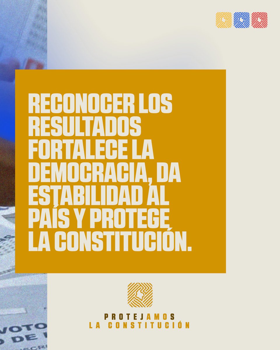 ProtejamoslaC91's tweet photo. La democracia se vota en las urnas y se honra respetando los resultados.

Colombia necesita responsabilidad democrática. 🇨🇴 https://t.co/dVCw3DvBRv