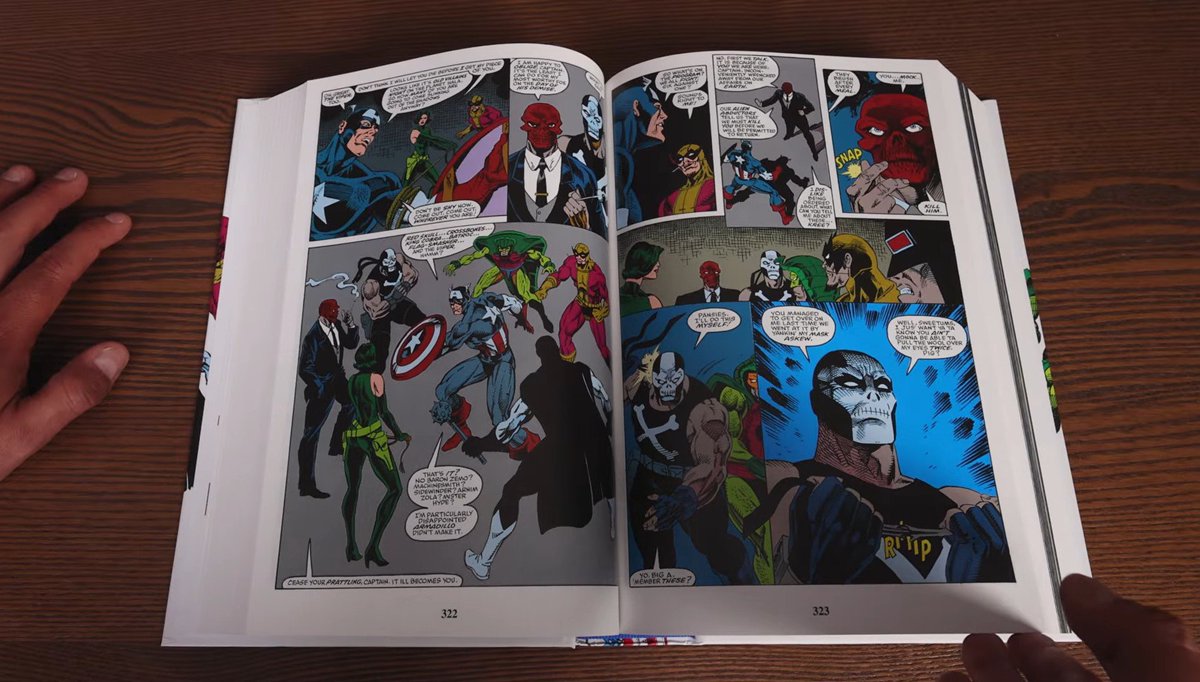 SteveRogersNews's tweet photo. AMAZING! Check @NearMintCon's full overview of 'CAPTAIN AMERICA by Mark Gruenwald' Omnibus Vol. 3!

• 1184 pages.
• $125.00.
• Standard Cover by Ron Lim.
• DM Cover (Capwolf) by Rik Levins.

via: (https://t.co/OmRCXn8tR0).

⭐ ON SALE NEXT WEEK: June 30! ⭐ https://t.co/4Y4ypaucbE