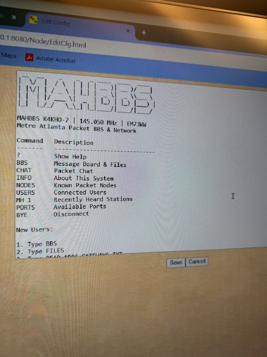 K4KHOMetroATL's tweet photo. I am proud of the progress that I’ve made. Between @thetechprepper1 The modern Ham , countless websites, and AI I’ve gathered a better understanding of .cfg files, directories, and ports We always are doing digital modes in one shape or form but doing #packet #BBS feels right. https://t.co/opIXoxOBXC