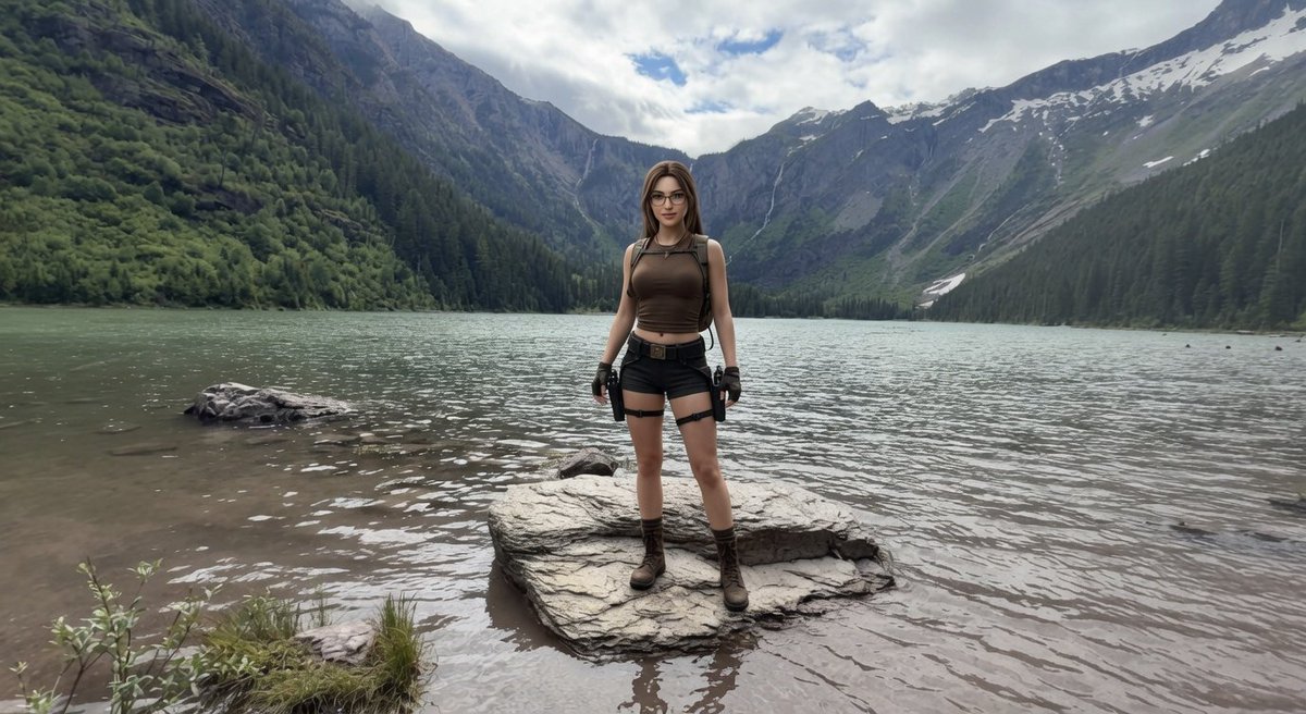 GLYTCH's tweet photo. @ArtemisFrostt Honestly got more of a Lara Croft vibe from you. Shorts no matter what 🤣🤣 https://t.co/ZdRbn6opJ8