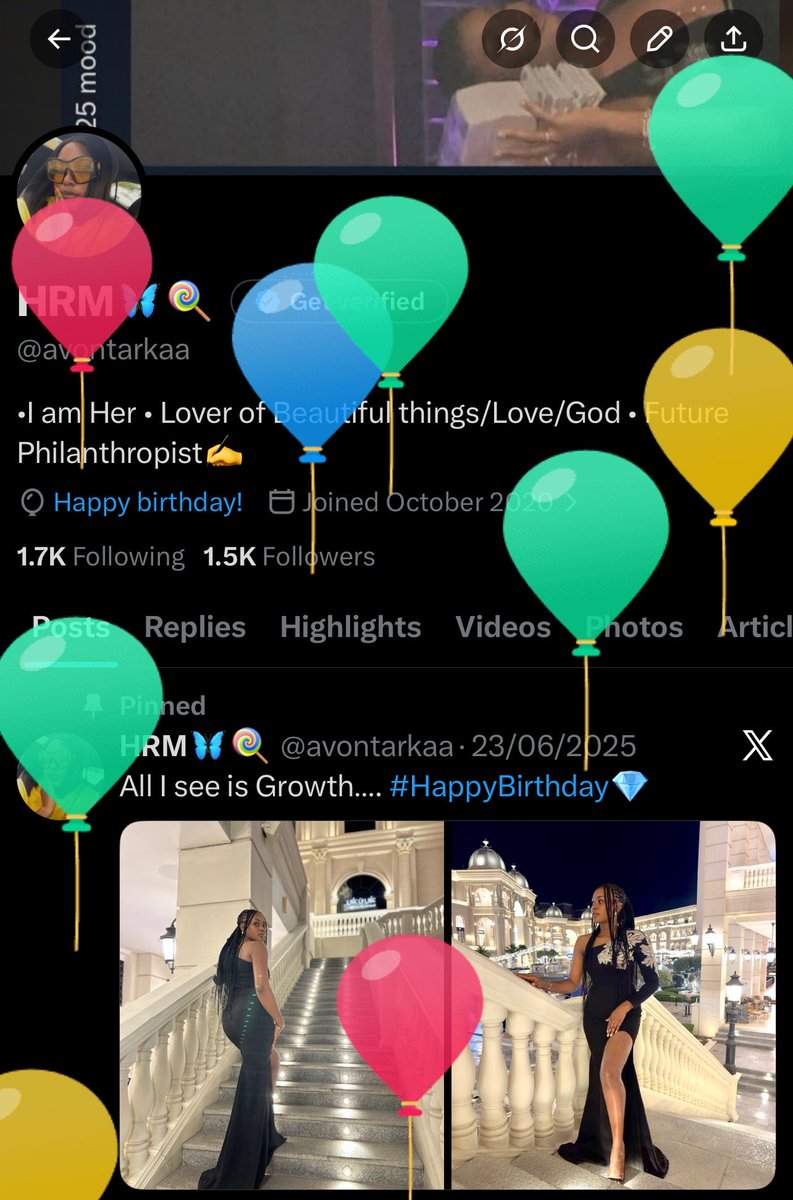 avontarkaa's tweet photo. Got my ballon…+1🥂👑🦋 https://t.co/SuRaRPPgGu